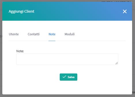 aggiungi client note