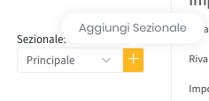 sezionali aggiungi