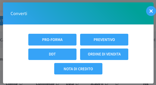 popup conversione