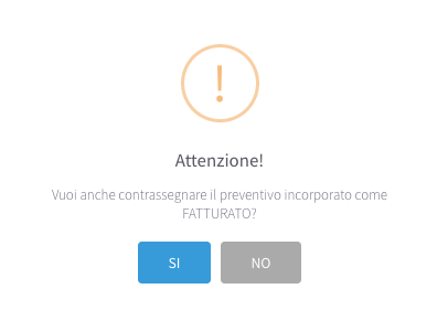 messaggio incorpora preventivi