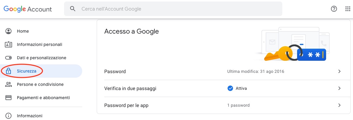 Accedi_Google_Account_Sicurezza