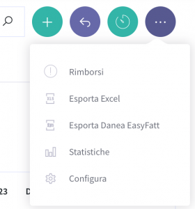 menu Esporta Excel