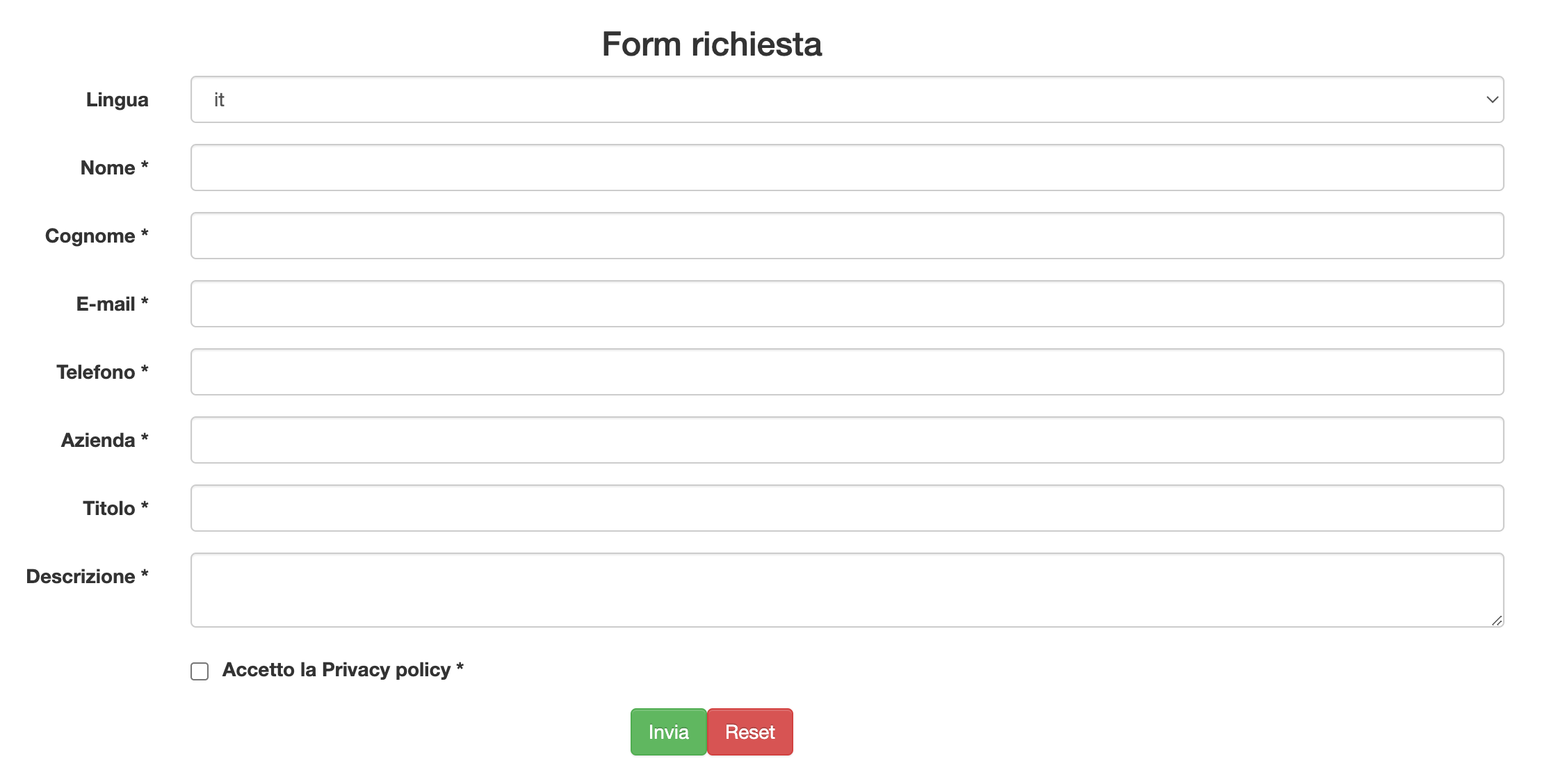 form_crm standard