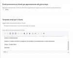 testo mail promemoria ai clienti